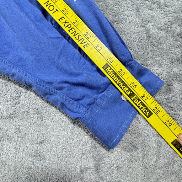 Devon & Jones Blue Noble Pima Oxford Button Down Shirt Men’s 4XL - Picture 8 of 9